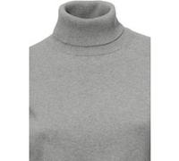 Rollkragenpullover HEINE "Rollkragen-Pullover", Damen, Gr. 50, grau (grau, melange), 100% Baumwolle, unifarben, Pullover Rollkragenpullover (30869744-50) grau, melange
