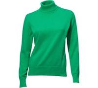 Rollkragenpullover HEINE "Rollkragen-Pullover", Damen, Gr. 40, grün, 100% Baumwolle, unifarben, Pullover Rollkragenpullover (35632868-40) grün