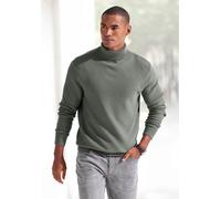 Rollkragenpullover H.I.S, Herren, Gr. XXL (60/62), grün (salbei), Strick, Obermaterial: 50% Baumwolle, 50% Polyacryl, regular fit, Rundhals, Bündchen, Pullover Rollkragenpullover, Strickpullover in mo