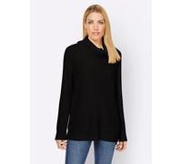 Rollkragenpullover HEINE "Pullover", Damen, Gr. 40, schwarz, 100% Polyacryl, meliert, unifarben, Pullover Rollkragenpullover (75284529-40) schwarz