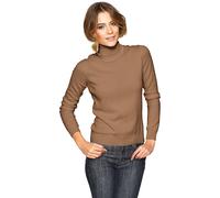 Rollkragenpullover HEINE "Rollkragenpullover", Damen, Gr. 38/40, braun (camel), 100% Kaschmir, unifarben, Pullover Rollkragenpullover (79589163-38) camel