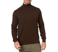 Rollkragenpullover INDICODE "Van Paul", Herren, Gr. XXL, braun (drk braun mix), Strick, Obermaterial: 80% Baumwolle, 20% Polyamid, unifarben, normal, Rundhals, Pullover Rollkragenpullover (70741562-XX
