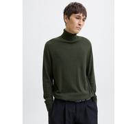 Rollkragenpullover JACK & JONES "JJEEMIL KNIT ROLL NECK NOOS", Herren, Gr. XL, bunt (duffel bag), Strick, Obermaterial: 60% Baumwolle, 20% Nylon, 20% Viskose, unifarben, modisch, schmal, Rundhals, Lan