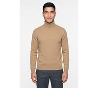 Rollkragenpullover JOOP JEANS "Lemrigo", Herren, Gr. M, beige (open braun), Strick, Obermaterial: 80% Wolle, 20% Polyamid, unifarben, normal, Rippbündchen, Pullover Rollkragenpullover, aus Wollmischun