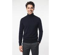 Rollkragenpullover JOOP JEANS "Lemrigo", Herren, Gr. XL, schwarz (dunkelblau), Strick, Obermaterial: 80% Wolle, 20% Polyamid, unifarben, normal, Rippbündchen, Pullover Rollkragenpullover, aus Wollmisc