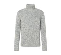 Rollkragenpullover JOOP "Valtino", Herren, Gr. M, medium blau, Strick, Obermaterial: 80% Wolle, 20% Polyamid, unifarben, normal normal, Rippbündchen, Pullover Rollkragenpullover, mit markanter Melange