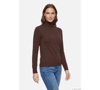 Strickpullover BETTY BARCLAY "Damen langarm", Damen, Gr. 48, braun (muskat), Strick, Obermaterial: 55% Viskose, 30% Polyester, 15% Polyamid, Basic, gerade lang, Pullover Strickpullover (62810653-48) m