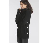 Rollkragenpullover LAURA SCOTT, Damen, Gr. 40, schwarz, Strick, Obermaterial: 50% Viskose, 28% Polyester, 22% Polyamid, unifarben, lässig geschnitten hüftlang, hoch geschlossener Ausschnitt, Pullover