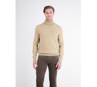 Rollkragenpullover LERROS "Eleganter Strickpullover mit Rollkragen aus reiner Baumwolle", Herren, Gr. 3XL, beige (gravel beige melange), 100% Baumwolle, ohne Ausschnitt, Pullover Rollkragenpullover (7
