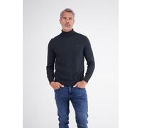 Rollkragenpullover LERROS "Eleganter Strickpullover mit Rollkragen aus reiner Baumwolle", Herren, Gr. L, schwarz (classic navy), 100% Baumwolle, ohne Ausschnitt, Pullover Rollkragenpullover (86308351-