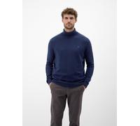 Rollkragenpullover LERROS, Herren, Gr. L, classic navy, Strick, Obermaterial: 88% Schurwolle, 12% Kaschmir, unifarben, regular fit normal, ohne Ausschnitt, Rippbündchen, Pullover Rollkragenpullover, m