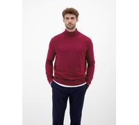 Rollkragenpullover LERROS, Herren, Gr. XXL, maple rot, Strick, Obermaterial: 88% Schurwolle, 12% Kaschmir, unifarben, regular fit normal, ohne Ausschnitt, Rippbündchen, Pullover, mit Logo Stickerei (4