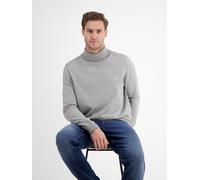 Rollkragenpullover LERROS "LERROS Herren Rollkragen-Strickpullover", Herren, Gr. XXL, platinum grau melange, 100% Baumwolle, ohne Ausschnitt, Pullover Rollkragenpullover (49080805-XXL) platinum grau m