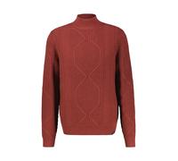 Rollkragenpullover LERROS "Strickpullover mit Turtleneck aus Baumwollmix, großen Größen", Herren, Gr. 4XL, rot (maroon rot), 60% Baumwolle, 40% Polyacryl, ohne Ausschnitt, Pullover Rollkragenpullover