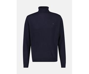 Rollkragenpullover LERROS "Woll-Cashmere-Rollkragenpullover", Herren, Gr. XXL, classic navy, 88% Wolle, 12% Kaschmir, normal, ohne Ausschnitt, Pullover Rollkragenpullover (55564430-XXL) classic navy