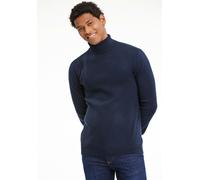 Rollkragenpullover LINDBERGH, Herren, Gr. M, navy, Strick, Obermaterial: 52% Viskose, 26% Polyester, 22% Polyamid, regular fit taillenbedeckt, ohne Ausschnitt, Rippbündchen, Pullover Rollkragenpullove