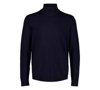 Rollkragenpullover LINDBERGH "Rollkragenpull Relaxed Fit", Herren, Gr. XL, navy blau, Obermaterial: 80% Viskose, 20% Polyamid, unifarben, hoch geschlossener Ausschnitt, Pullover Rollkragenpullover (24