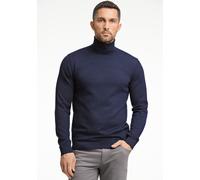 Lindbergh Modern Fit Rollkragenpullover dunkelblau, Einfarbig