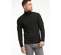 Lindbergh Modern Fit Rollkragenpullover schwarz, Einfarbig