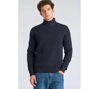 Rollkragenpullover LINDBERGH "Rollkragenpulli Relaxed Fit", Herren, Gr. L, blau (navy), Obermaterial: 60% Baumwolle, 40% Polyester, hoch geschlossener Ausschnitt, Pullover Rollkragenpullover (28520233