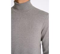 Rollkragenpullover LINDBERGH "Rollkragenpulli Slim Fit", Herren, Gr. M, beige (grau stone mix), Obermaterial: 80% Viskose, 20% Nylon, hoch geschlossener Ausschnitt, Pullover Rollkragenpullover (707587