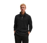 Rollkragenpullover MARC O'POLO "aus weichem Schafwoll-Mix", Herren, Gr. M, schwarz (dunkelgrau melange), Obermaterial: 59% Wolle (Schafwolle), 19% Viskose, 19% Polyamid, 3% Polyester, unifarben, Pullo