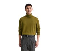 Rollkragenpullover MARC O'POLO "aus weicher Merinowolle", Herren, Gr. M, grün mustard, Obermaterial: 100% Schurwolle, unifarben, Pullover Rollkragenpullover (73322437-M) grün mustard