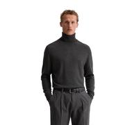 Rollkragenpullover MARC O'POLO "aus weicher Merinowolle", Herren, Gr. XL, schwarz (dunkelgrau melange), Obermaterial: 100% Schurwolle, unifarben, Pullover Rollkragenpullover (92140159-XL) dunkelgrau m