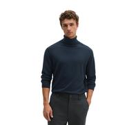 Rollkragenpullover MARC O'POLO "aus weicher Merinowolle", Herren, Gr. XXL, blau (schwarz navy), Obermaterial: 100% Schurwolle, unifarben, Pullover Rollkragenpullover (96731043-XXL) schwarz navy