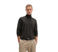 Rollkragenpullover MARC O'POLO "aus weicher Merinowolle", Herren, Gr. XXL, schwarz (wooden earth), Obermaterial: 100% Schurwolle, unifarben, Pullover Rollkragenpullover (59526147-XXL) wooden earth