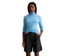 Rollkragenpullover MARC O'POLO DENIM "aus softem Schurwolle-Viskose-Mix", Damen, Gr. L, azure sky, Obermaterial: 40% Schurwolle, 40% Polyamid, 20% Viskose, unifarben, Pullover Rollkragenpullover (7943