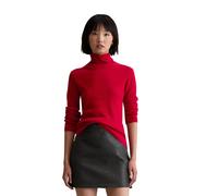 Rollkragenpullover MARC O'POLO DENIM "aus softem Schurwolle-Viskose-Mix", Damen, Gr. XS, rot mulberry, Obermaterial: 40% Schurwolle, 40% Polyamid, 20% Viskose, unifarben, Pullover Rollkragenpullover (