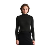 Rollkragenpullover MARC O'POLO DENIM "aus softem Schurwolle-Viskose-Mix", Damen, Gr. XS, schwarz, Obermaterial: 40% Schurwolle, 40% Polyamid, 20% Viskose, unifarben, Pullover Rollkragenpullover (90261