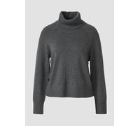 Rollkragenpullover mit seitlichem Knopf-Detail 32 grau 2171607.97W3.32