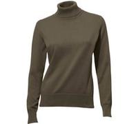 Rollkragenpullover HEINE "Rollkragen-Pullover", Damen, Gr. 42, grün (oliv), 100% Baumwolle, unifarben, Pullover Rollkragenpullover (24569542-42) oliv