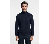 Rollkragenpullover OLYMP "Casual", Herren, Gr. 3XL, blau (marine), Strick, Obermaterial: 70% Baumwolle, 30% Schurwolle, regular fit normal, Rippbündchen, Pullover Rollkragenpullover, regular fit, mit