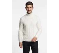 OLYMP Casual Regular Fit Pullover ecru, Zopfmuster
