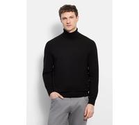 OLYMP Herren Rollkragenpullover Casual.Strick,Single Jersey,Regular fit,schwarz 68,XXL