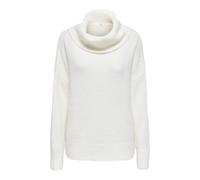 Rollkragenpullover ONLY "ONLAZU LS COWLNECK KNT", Damen, Gr. XS, cloud dancer, Strick, Obermaterial: 49% Polyester, 21% Nylon, 21% Polyacryl, 7% Wolle, 2% Elasthan, unifarben, regular fit, Wasserfalla