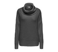 Rollkragenpullover ONLY "ONLAZU LS COWLNECK KNT", Damen, Gr. XS, dunkelgrau melange, Strick, Obermaterial: 49% Polyester, 21% Nylon, 21% Polyacryl, 7% Wolle, 2% Elasthan, unifarben, regular fit, Wasse