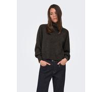Rollkragenpullover ONLY "ONLOLIVIA LS ROLL NECK CC KNT", Damen, Gr. M, braun (mole detail:melange), Strick, Obermaterial: 84% Polyester, 7% Polyacryl, 5% Wolle, 4% Elasthan, meliert, regular fit norma