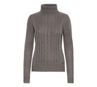Rollkragenpullover OXMO "Rollkragenpullover OXCathy", Damen, Gr. S, grau (dunkelgrau), Obermaterial: 100% Polyacryl PAN., Pullover Rollkragenpullover (92344967-S) dunkelgrau