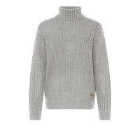 Rollkragenpullover OXMO "Rollkragenpullover OXEdna", Damen, Gr. M, grau (medium grau melange), Obermaterial: 100% Polyacryl PAN., Pullover Rollkragenpullover (56355003-M) medium grau melange