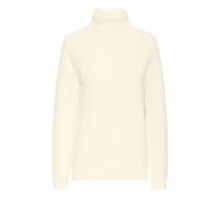 Rollkragenpullover OXMO "Rollkragenpullover OXKimse", Damen, Gr. M, weiß (marshmallow), Obermaterial: 70% Baumwolle CO recyc.. 30% Polyester Pol. recyc.., Pullover Rollkragenpullover (41858058-M) mars