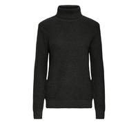 Rollkragenpullover OXMO "Rollkragenpullover OXKimse", Damen, Gr. S, schwarz (true schwarz), Obermaterial: 70% Baumwolle CO recyc.. 30% Polyester Pol. recyc.., Pullover Rollkragenpullover (52396915-S)