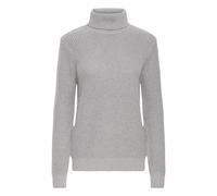 Rollkragenpullover OXMO "Rollkragenpullover OXKimse", Damen, Gr. XS, grau (griffin melange), Obermaterial: 70% Baumwolle CO recyc.. 30% Polyester Pol. recyc.., Pullover Rollkragenpullover (91562014-XS