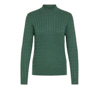 Rollkragenpullover OXMO "Rollkragenpullover OXSally", Damen, Gr. L, grün (pineneedle), Obermaterial: 70% Viskose CV. 30% Nylon NY., Pullover Rollkragenpullover (43037447-L) pineneedle