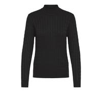 Rollkragenpullover OXMO "Rollkragenpullover OXSally", Damen, Gr. L, schwarz, Obermaterial: 70% Viskose CV. 30% Nylon NY., Pullover Rollkragenpullover (74010547-L) schwarz