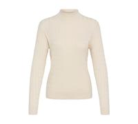 Rollkragenpullover OXMO "Rollkragenpullover OXSally", Damen, Gr. L, weiß (birch), Obermaterial: 70% Viskose CV. 30% Nylon NY., Pullover Rollkragenpullover (31688766-L) birch