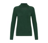 Rollkragenpullover OXMO "Rollkragenpullover OXSigne", Damen, Gr. L, grün (pineneedle), Obermaterial: 44% Polyester Pol. recyc.. 23% Polyacryl PAN. 22% Polyester PES. 8% Wolle WO. 3% Elasthan EL., Pull
